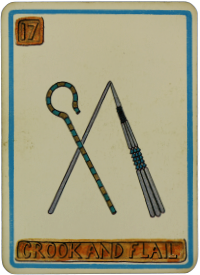 Cartouche Card - Crook and Flail