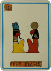 Cartouche Card - The Twins