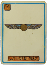 Cartouche Card - Winged Disk